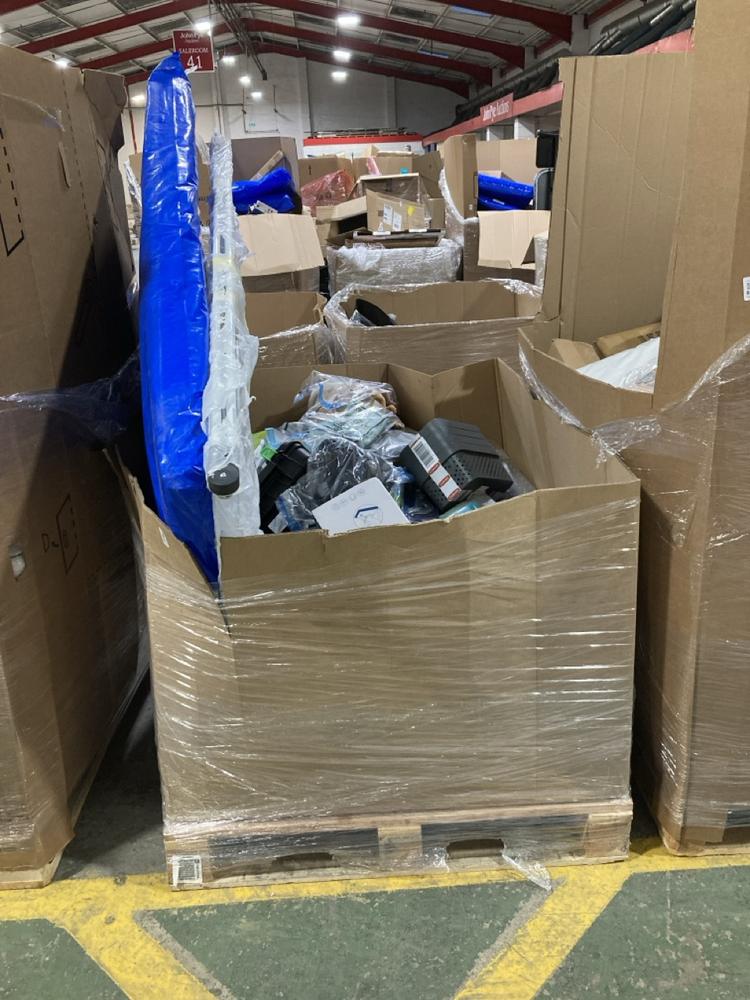 Lot 881  
            Chesterfield SR40 - Collection or Optional Delivery Available 

                
PALLET OF ASSORTED ITEMS TO INCLUDE WHITE STANDING AIRER (LOCATION: SR41)