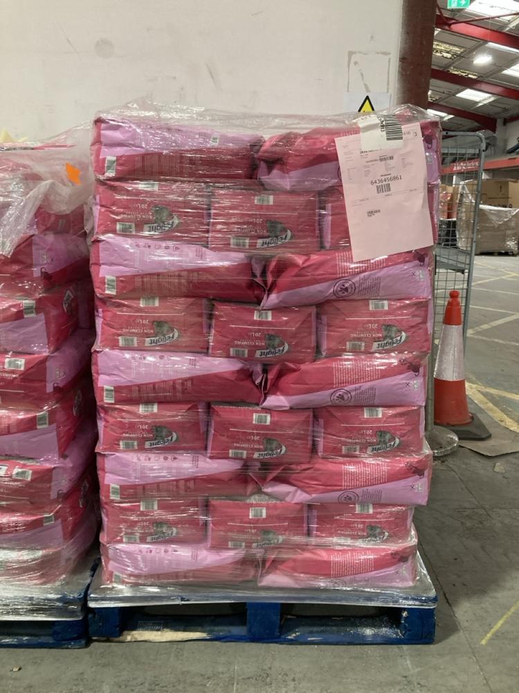 Lot 886  
            Chesterfield SR40 - Collection or Optional Delivery Available 

                
PALLET OF FELIGHT ULTIMATE PERFORMANCE NON CLUMPING CAT LITTER (LOCATION: SR42)