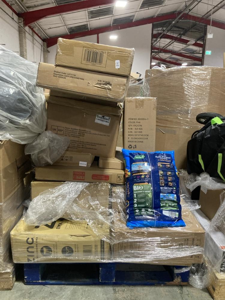 Lot 984  
            Chesterfield SR40 - Collection or Optional Delivery Available 

                
PALLET OF ASSORTED ITEMS TO INCLUDE KIDS DRESSING RAIL AND MIRROR (LOCATION: SR42)