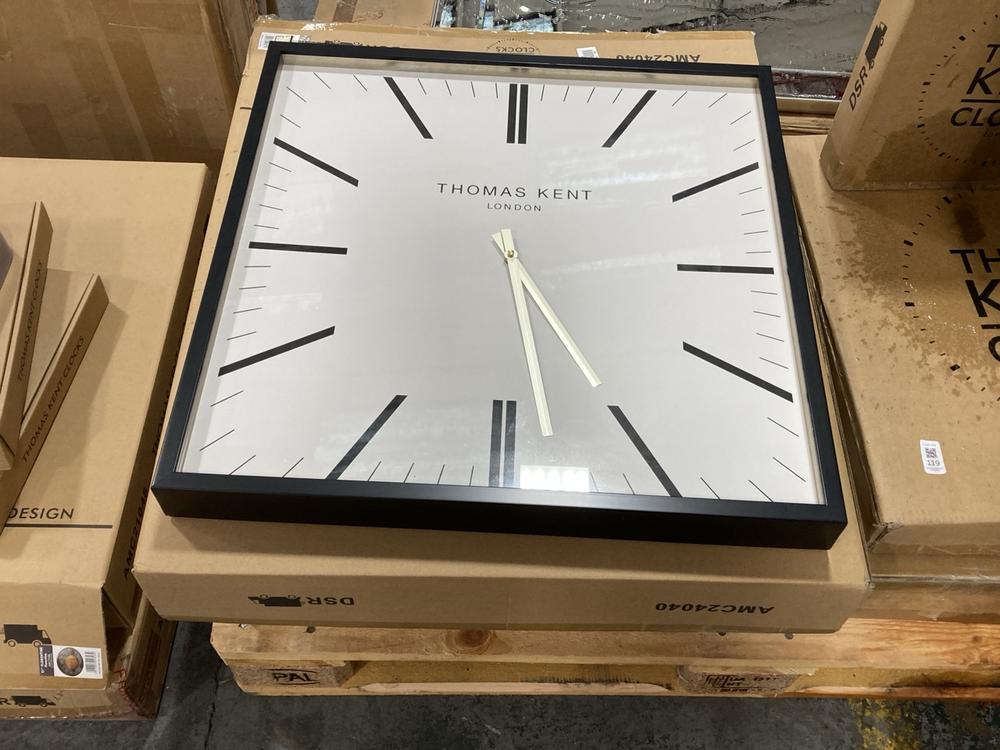 Lot 118  
            Chesterfield SR36 - Collection or Optional Delivery Available 

                
THOMAS KENT 21 INCH NORDIC CLOCK TO INCLUDE GARRICK GRAND CLOCK WHITE 24IN - ITEM...