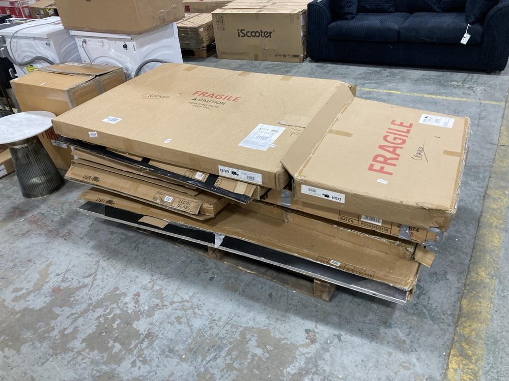 Lot 187  
            Chesterfield SR36 - Collection or Optional Delivery Available 

                
PALLET OF ASSORTED ITEMS TO INCLUDE SINATRA RECTANGLE MIRROR GOLD 1210X800MM - IT...