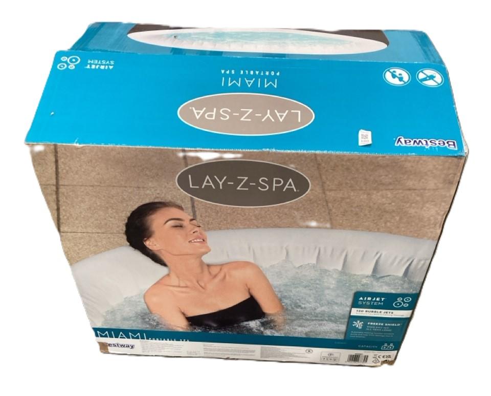 Lot 188  
            Chesterfield SR36 - Collection or Optional Delivery Available 

                
BESTWAY LAY-Z-SPA 71"X26" MIAMI AIRJET IN BLACK (LOCATION: SR36 A3)