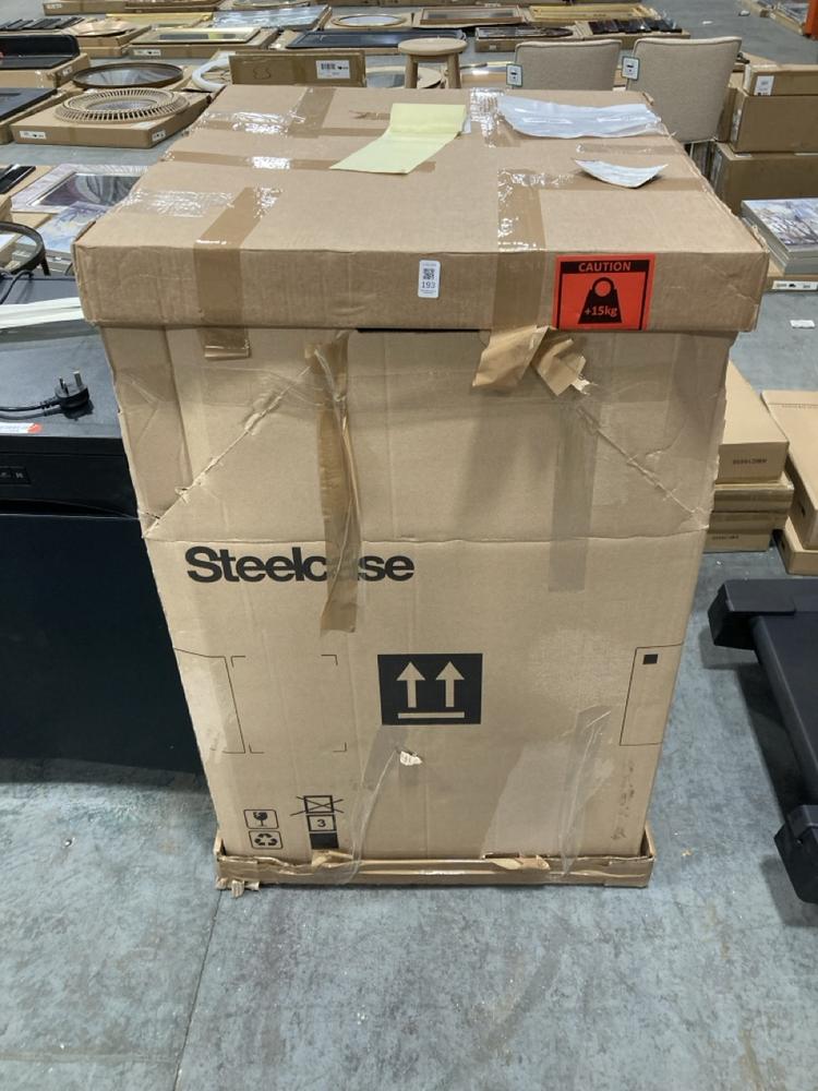 Lot 193  
            Chesterfield SR36 - Collection or Optional Delivery Available 

                
BLACK OFFICE CHAIR IN BLACK AND GREY (LOCATION: SR36 A3)