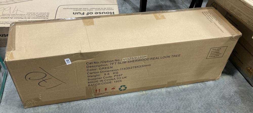 Lot 254  
            Chesterfield SR36 - Collection or Optional Delivery Available 

                
7 FT SLIM SHERWOOD REAL LOOK TREE IN GREEN (LOCATION: SR36 A2) (VI3Z5)