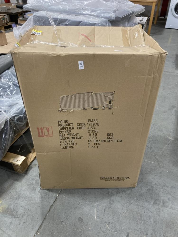 Lot 355  
            Chesterfield SR36 - Collection or Optional Delivery Available 

                
DFS DINING CHAIR IN TAUPE LEATHER STYLE FABRIC (LOCATION: SR36 A1)