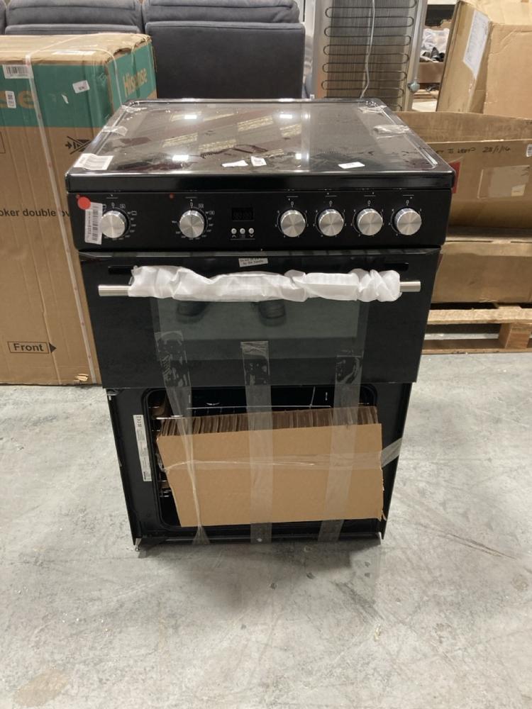 Lot 383  
            Chesterfield SR36 - Collection 

                
HISENSE 60CM ELECTRIC COOKER WITH CERAMIC HOB IN BLACK - MODEL NO. HDE3211BBUK (C...