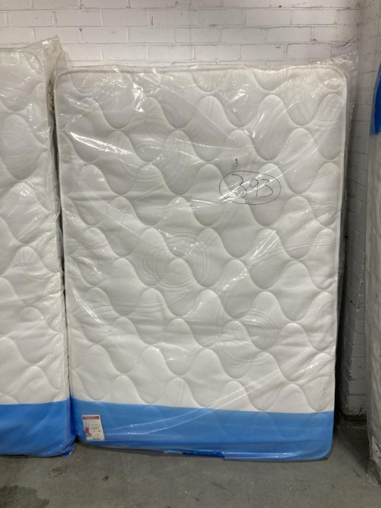 Lot 393  
            Chesterfield SR36 - Collection or Optional Delivery Available 

                
MATTRESS SIZE DOUBLE IN WHITE (LOCATION: SR36 B1)