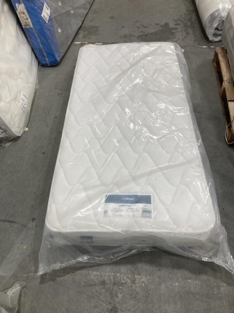 Lot 409  
            Chesterfield SR36 - Collection or Optional Delivery Available 

                
90 X 190 CM MATTRESS IN WHITE (LOCATION: SR36 B1)