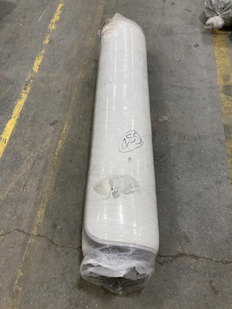 Lot 455  
            Chesterfield SR36 - Collection or Optional Delivery Available 

                
150CM WIDE ROLLED MATTRESS IN WHITE (LOCATION: SR36 B1)