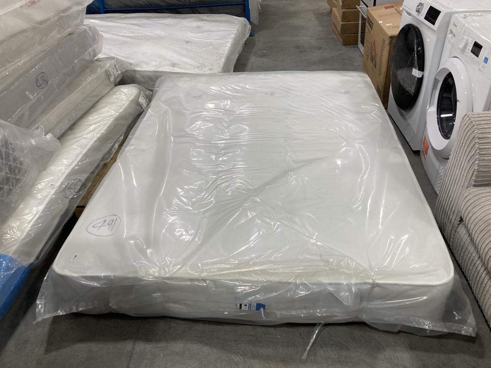 Lot 491  
            Chesterfield SR36 - Collection or Optional Delivery Available 

                
150 X 200 CM MATTRESS IN WHITE (LOCATION: SR36 B1)