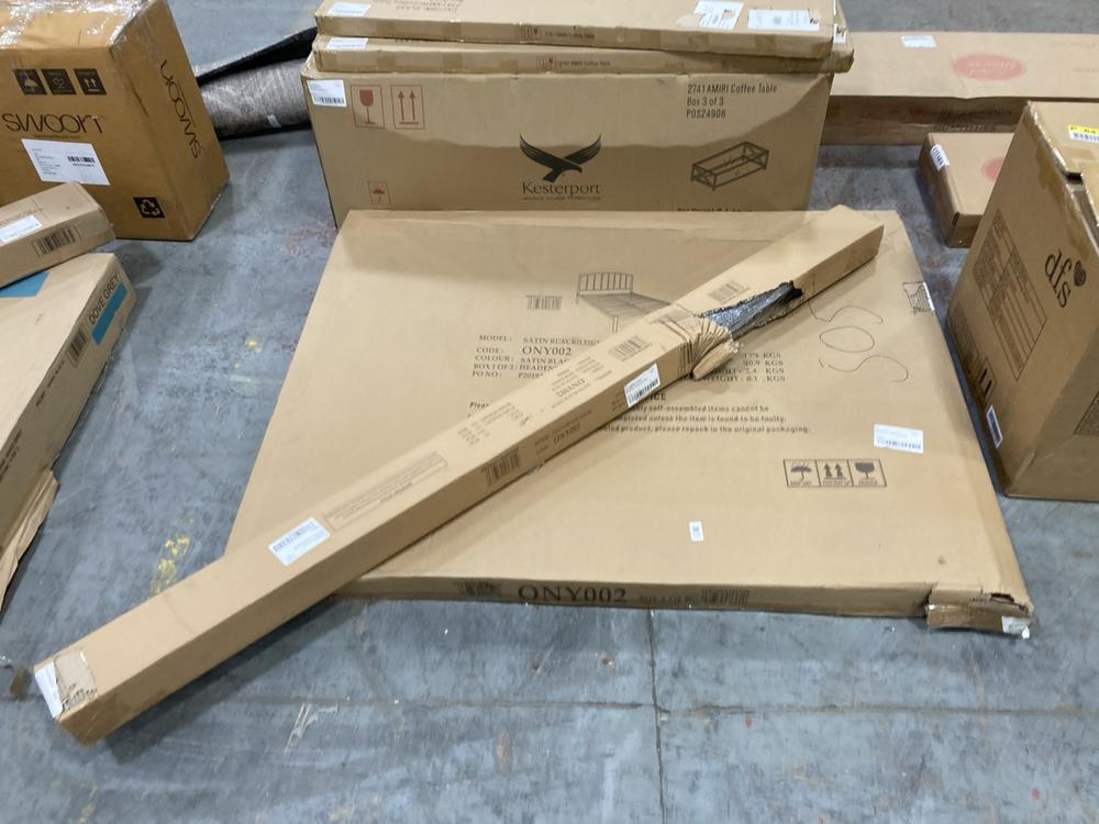 Lot 515  
            Chesterfield SR36 - Collection or Optional Delivery Available 

                
DFS 135CM BED IN SATIN BLACK ( BOX 1/2 2/2 ) (BBXWPXABSOL) (LOCATION: SR36 B2)