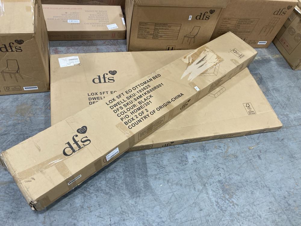 Lot 517  
            Chesterfield SR36 - Collection or Optional Delivery Available 

                
DFS 5FT OTTOMAN BED IN BLACK ( BOX1/2 2/2 ) (BBXNQZ0ETV) (LOCATION: SR36 B2)