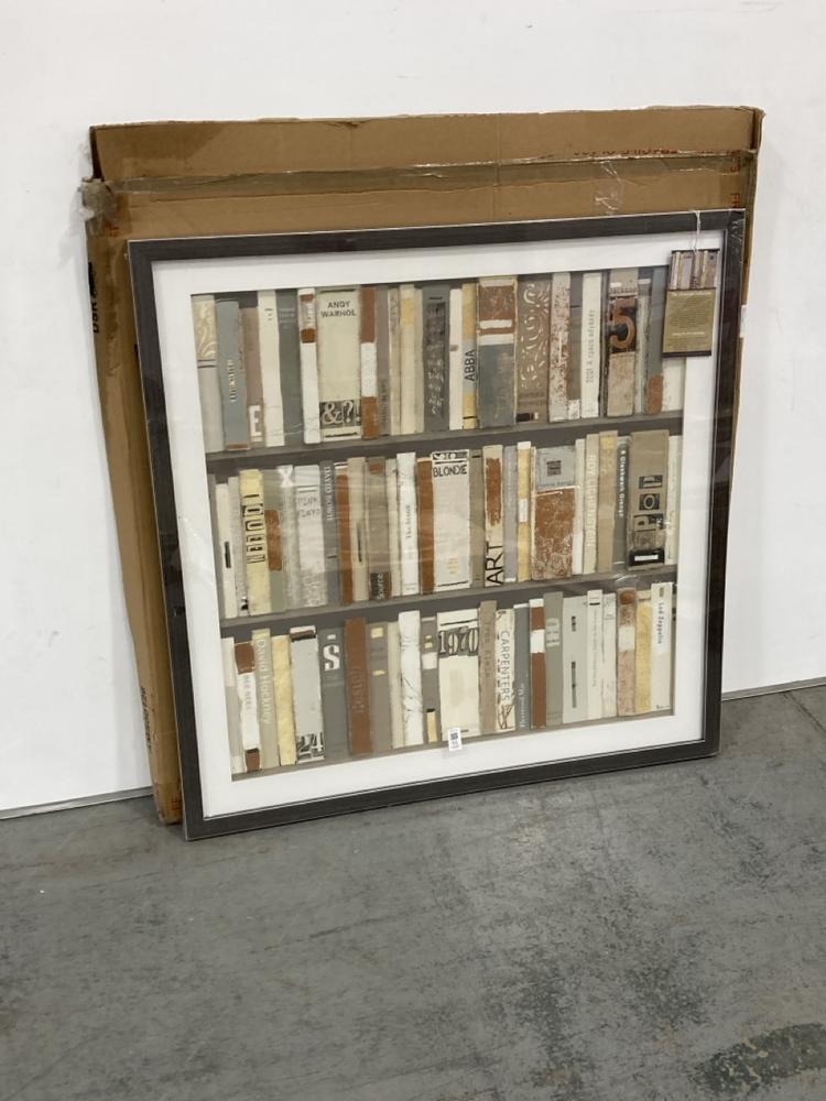 Lot 51  
            Chesterfield SR36 - Collection 

                
THE LIBRARY FRAMED CANVAS 900X30X900MM - ITEM NO. 011529 - ORIGINAL RRP £240 (COL...