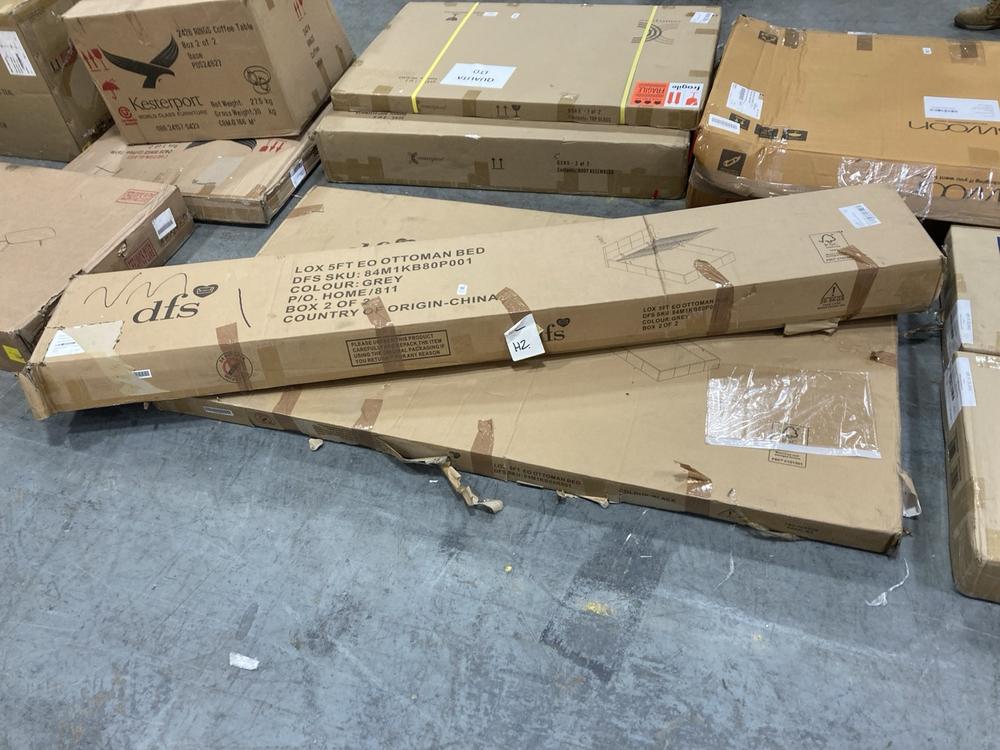 Lot 529  
            Chesterfield SR36 - Collection or Optional Delivery Available 

                
DFS 5FT OTTOMAN BED IN GREY ( BOX1/2 2/2 ) (BBKZAI39E7P) (LOCATION: SRS6 B4)