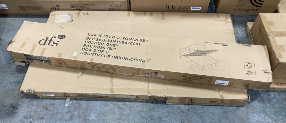 Lot 544  
            Chesterfield SR36 - Collection or Optional Delivery Available 

                
DFS 4FT6 EO OTTOMAN BED IN GREY (LOCATION: SR36 B3) (BBVZK2WMYSA)