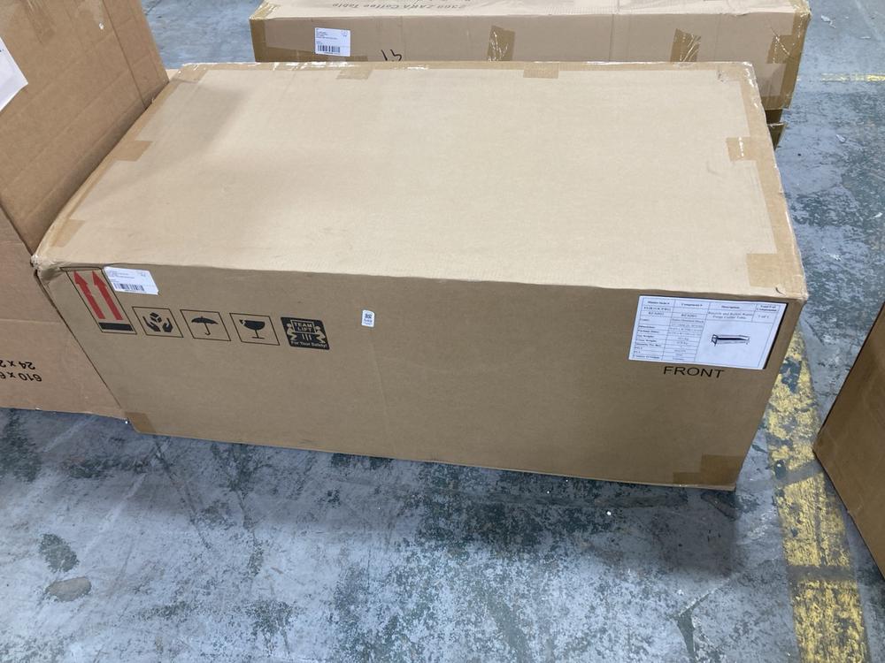 Lot 549  
            Chesterfield SR36 - Collection or Optional Delivery Available 

                
DFS RUSTIC COFFEE TABLE IN BALTIC / BRUSHED BLACK (LOCATION: SR36 B3) (D1T6BLQE302)