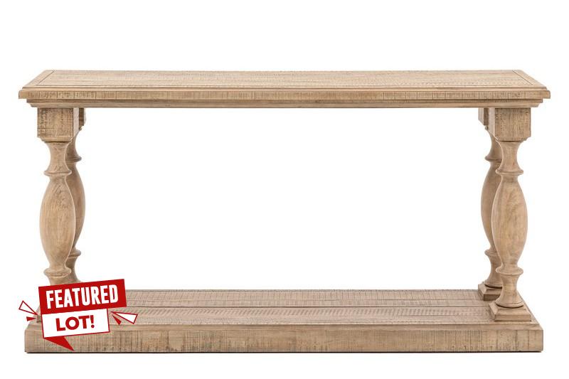 Lot 65  
            Chesterfield SR36 - Collection or Optional Delivery Available 

                
VANCOUVER CONSOLE TABLE 1600X420X800MM - ITEM NO. 530442 - ORIGINAL RRP £839.95 (...