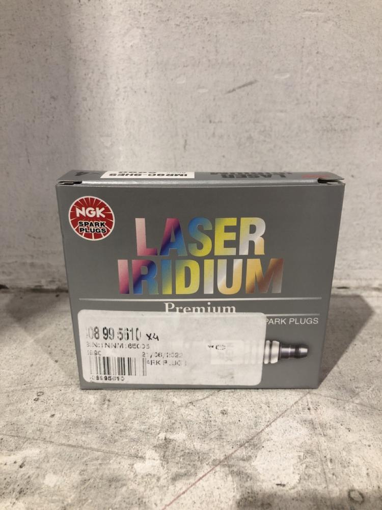 Lot 1001  
            Chesterfield SR45 - Parcel Delivery Only 

                
NGK LASER IRIDIUM 5990 PACK OF 4 SPARK PLUGS ORIGINAL RRP £100 (LOCATION: J7)