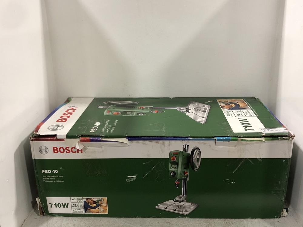 Lot 101  
            Chesterfield SR45 - Parcel Delivery Only 

                
BOSCH PBD 40 BENCH DRILL ORIGINAL RRP £249 (LOCATION: G2)