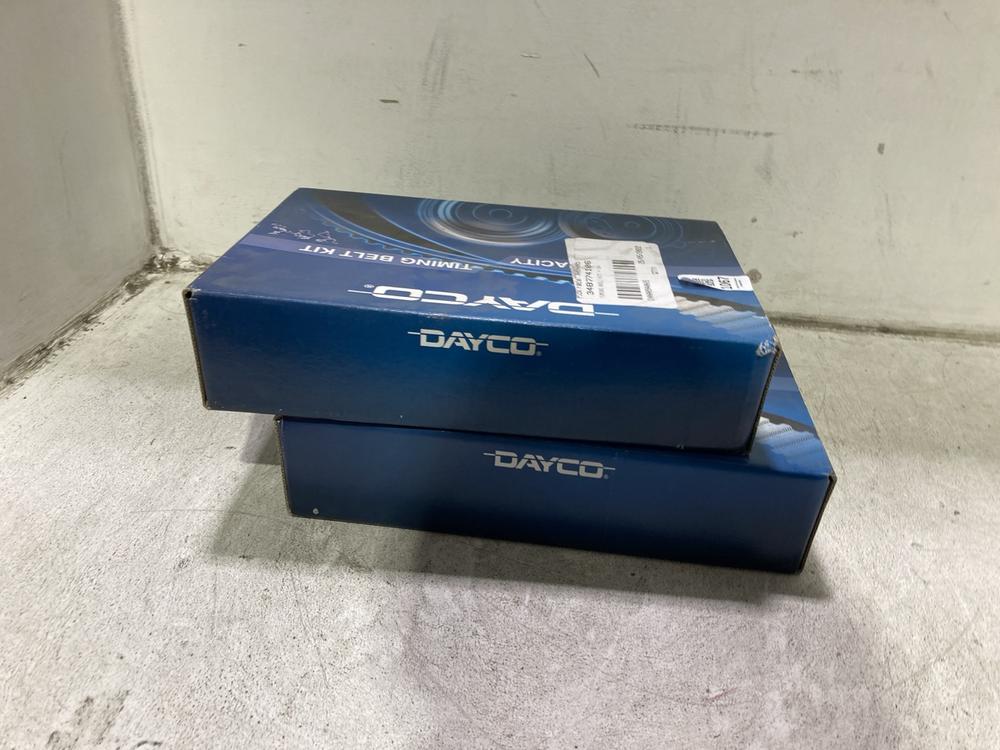 Lot 1067  
            Chesterfield SR45 - Parcel Delivery Only 

                
2 X DAYCO KTB495 TIMING BELT KITS (LOCATION: J8)