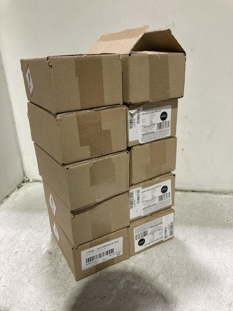 Lot 1073  
            Chesterfield SR45 - Parcel Delivery Only 

                
100 X AROMA CAR AIR FRESHENERS LEAF MINI ICE (LOCATION: J8)