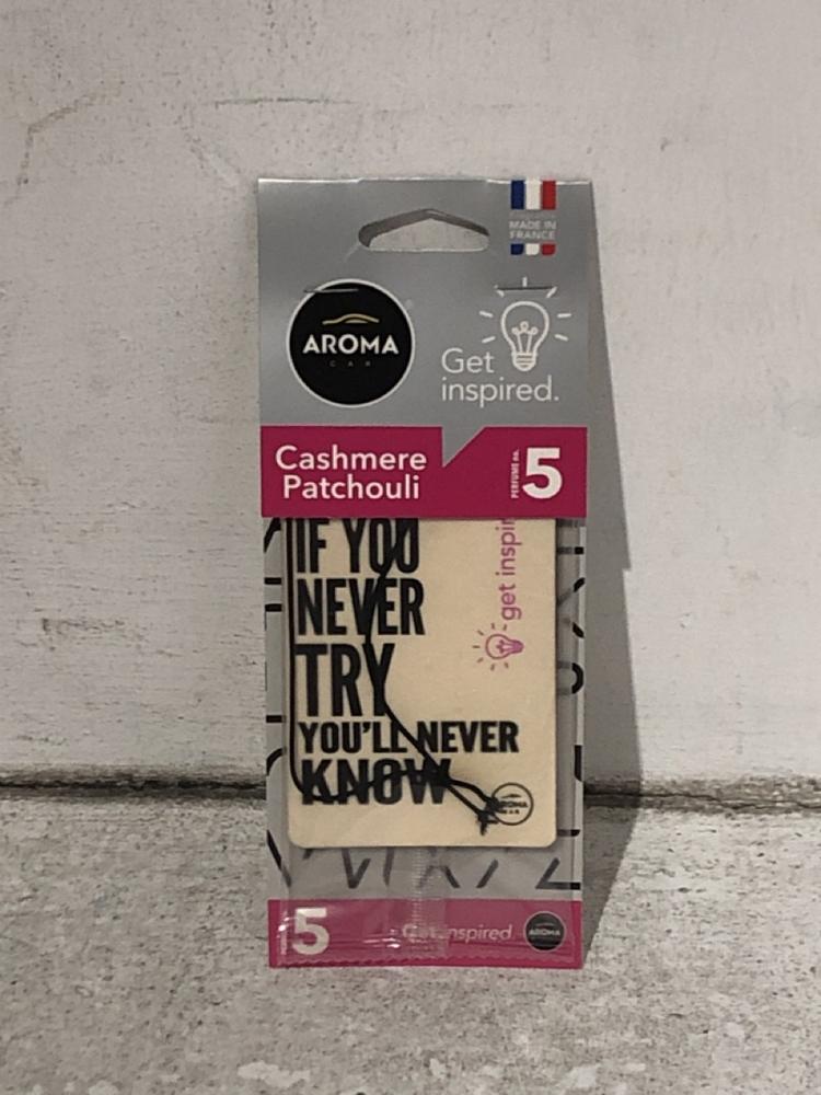 Lot 1127  
            Chesterfield SR45 - Parcel Delivery Only 

                
10 X BOXES OF 24 X AROMA CAR AIR FRESHENERS CASHMERE PATCHOULI (LOCATION: J10) - Image 2