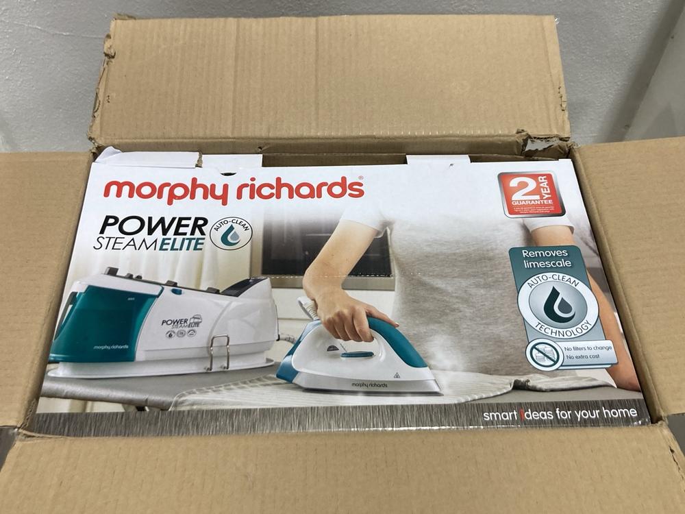 Lot 1134  
            Chesterfield SR45 - Parcel Delivery Only 

                
MORPHY RICHARDS 332014 STEAM ELITE STEAM GENERATOR IRON ORIGINAL RRP £209 (LOCATI... - Image 2