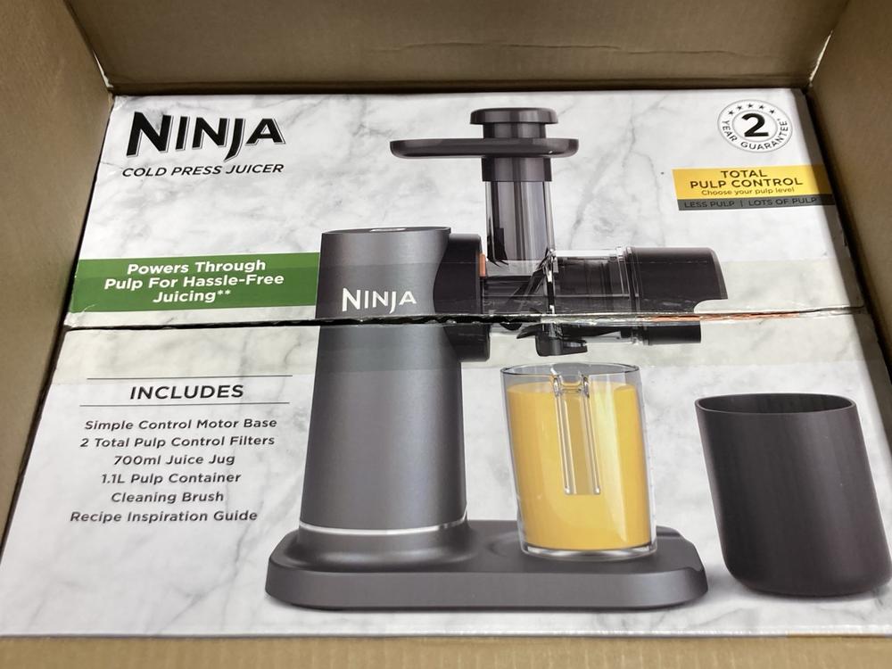 Lot 1144  
            Chesterfield SR45 - Parcel Delivery Only 

                
NINJA COLD PRESS JUICER (LOCATION: K1)