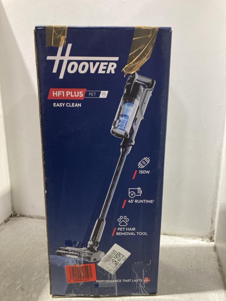 Lot 1153  
            Chesterfield SR45 - Parcel Delivery Only 

                
HOOVER HF1 PLUS PET HOOVER ORIGINAL RRP £139 (LOCATION: K2)