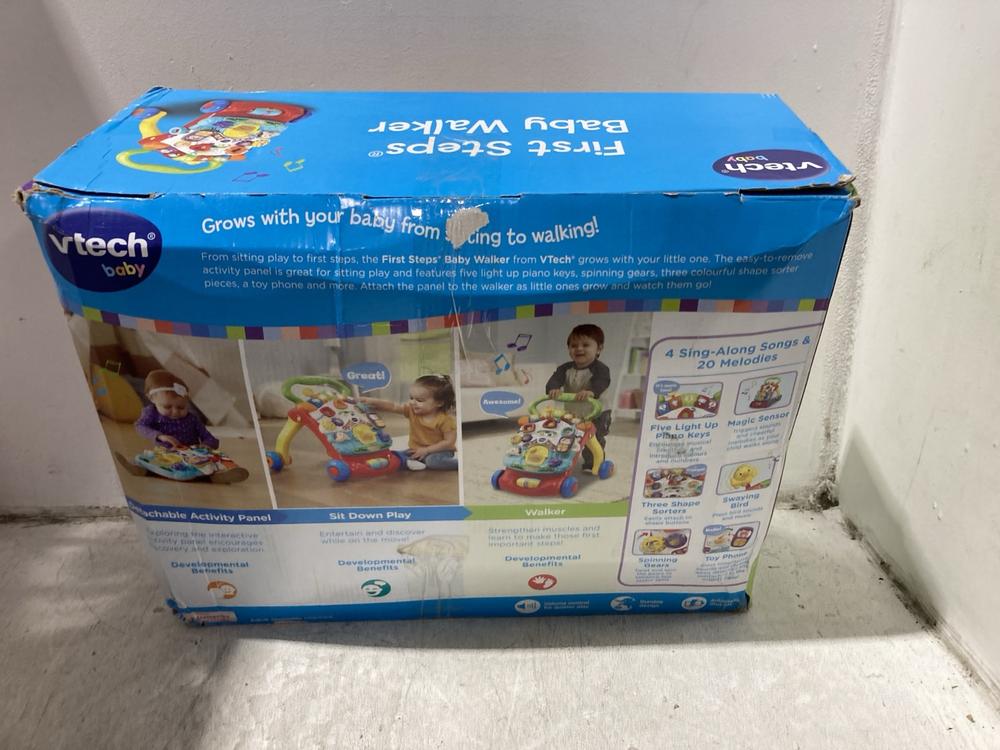 Lot 1165  
            Chesterfield SR45 - Parcel Delivery Only 

                
3 X ASSORTED ITEMS TO INCLUDE VTECH FIRST STEPS BABY WALKER (LOCATION: K2) - Image 2
