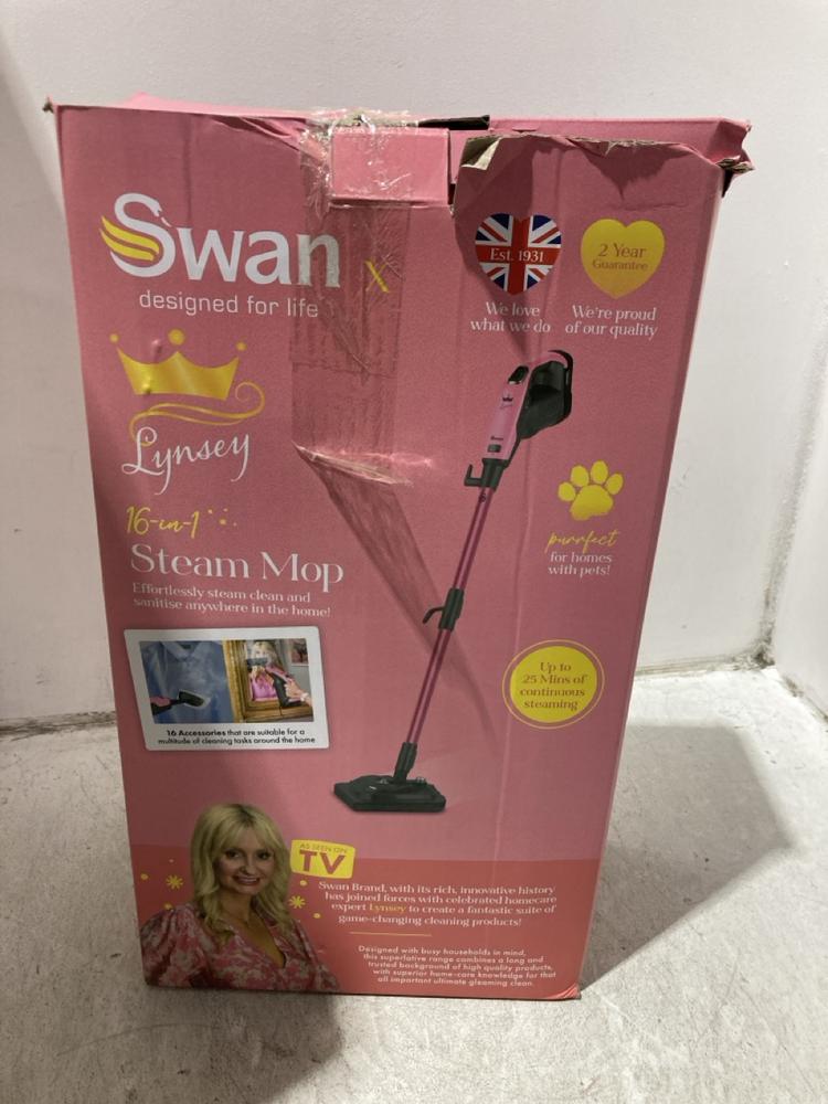 Lot 1167  
            Chesterfield SR45 - Parcel Delivery Only 

                
SWAN 16-IN-1 STEAM MOP (LOCATION: K2)