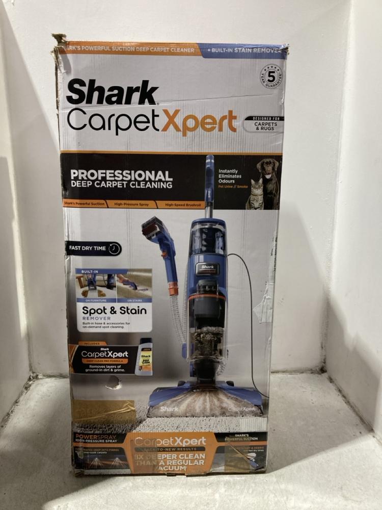 Lot 1168  
            Chesterfield SR45 - Parcel Delivery Only 

                
SHARK CARPET XPERT PROFESSIONAL DEEP CARPET CLEANING ORIGINAL RRP £249 (LOCATION:...