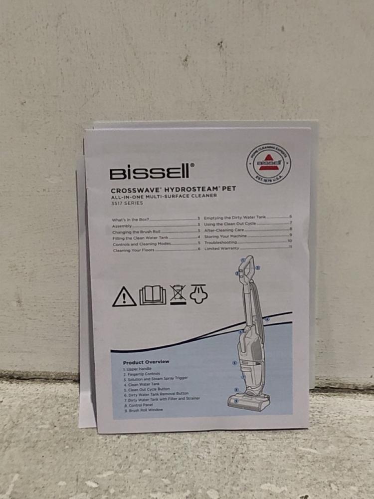 Lot 1185  
            Chesterfield SR45 - Parcel Delivery Only 

                
BISSELL CROSSWAVE HYDROSTEAM PET ALL IN ONE MULTI SURFACE CLEANER (LOCATION: K3) - Image 3
