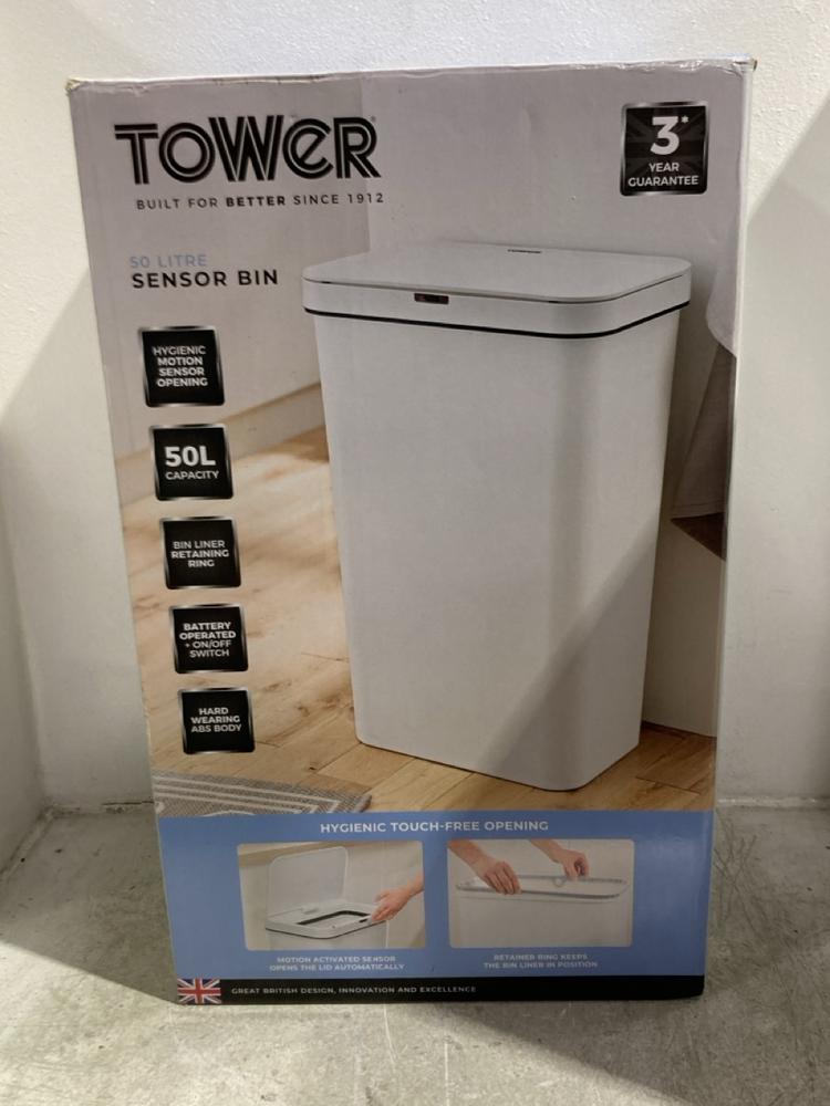 Lot 1197  
            Chesterfield SR45 - Parcel Delivery Only 

                
TOWER 50 LITRE SENSOR BIN (LOCATION: K3)