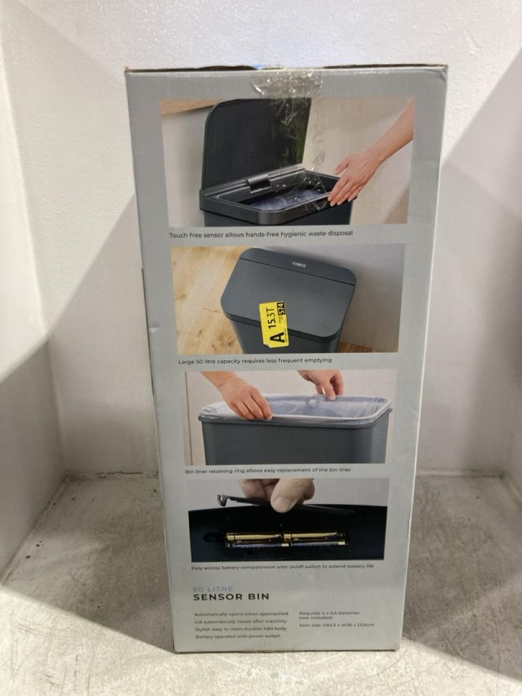 Lot 1198  
            Chesterfield SR45 - Parcel Delivery Only 

                
TOWER 50 LITRE SENSOR BIN (LOCATION: K4) - Image 2