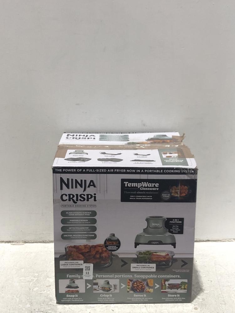 Lot 11  
            Chesterfield SR45 - Parcel Delivery Only 

                
NINJA CRISPI 4-IN-1 PORTABLE AIR FRYER ORIGINAL RRP £149 (LOCATION: L14)