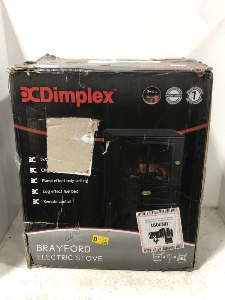 Lot 127  
            Chesterfield SR45 - Parcel Delivery Only 

                
DIMPLEX BRAYFORD ELECTRIC STOVE (LOCATION: G3)