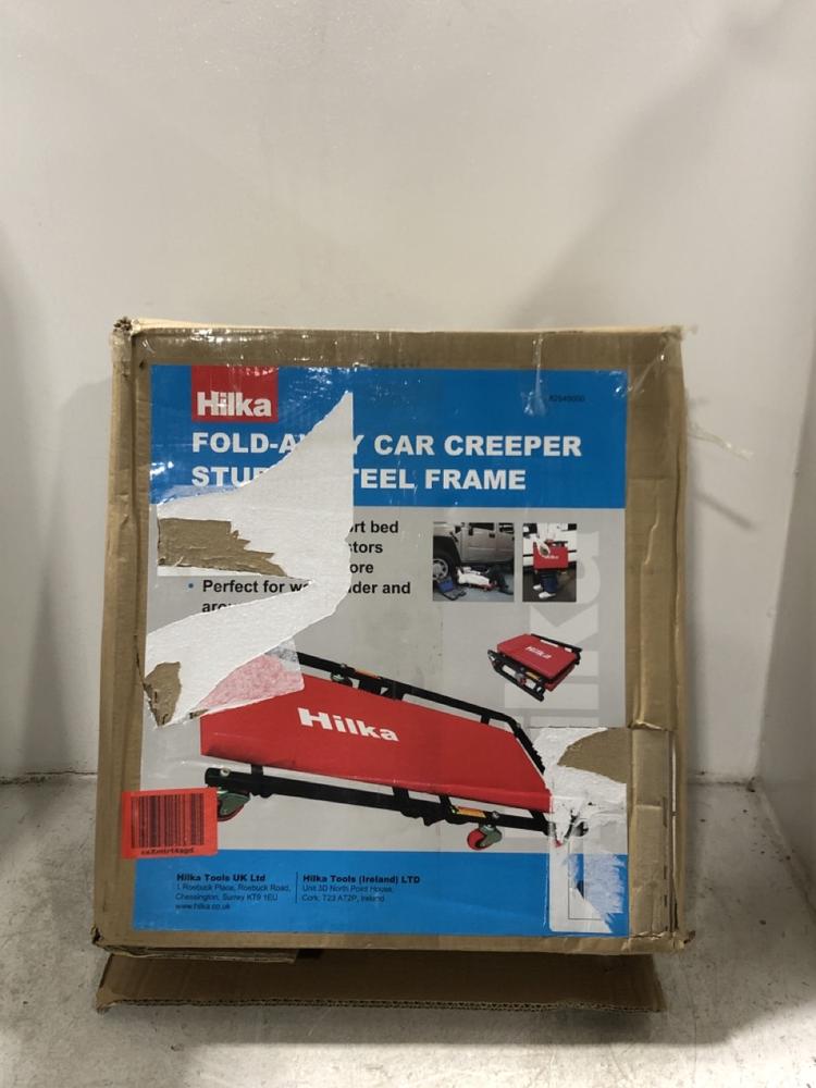 Lot 148  
            Chesterfield SR45 - Parcel Delivery Only 

                
HILKA FOLD-AWAY CAR CREEPER STURDY STEEL FRAME 82645000 (LOCATION: G4)