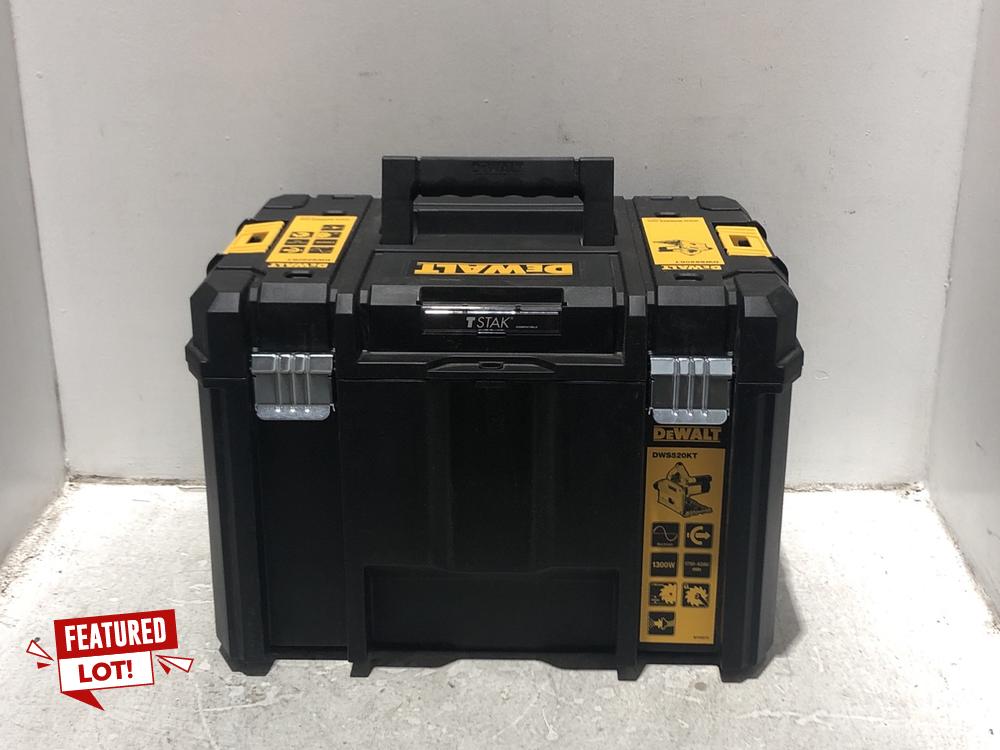 Lot 14  
            Chesterfield SR45 - Parcel Delivery Only 

                
DEWALT DWS520 KT-GB ELECTRIC PLUNGE SAW ORIGINAL RRP £447 (LOCATION: L14)