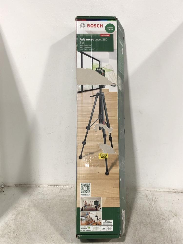 Lot 158  
            Chesterfield SR45 - Parcel Delivery Only 

                
BOSCH ADVANCED LEVEL 360 SET (LOCATION: G5)