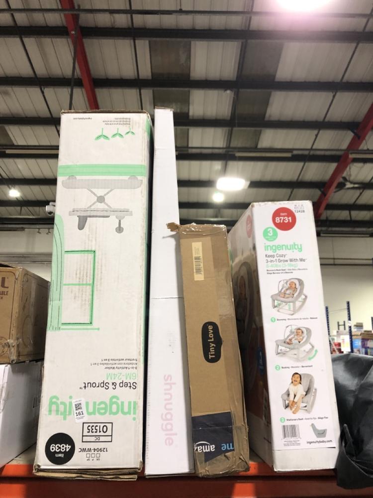 Lot 161  
            Chesterfield SR45 - Parcel Delivery Only 

                
4X ASSORTED BABY ITEMS TO INCLUDE INGENUITY KEEP COZY 3 IN 1 GROW WITH ME BOUNCE ...