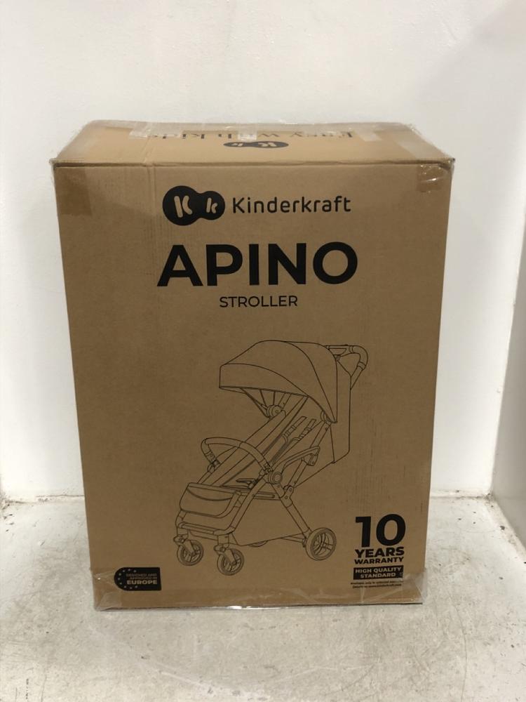 Lot 166  
            Chesterfield SR45 - Parcel Delivery Only 

                
KINDERKRAFT APINO STROLLER (LOCATION: G5)