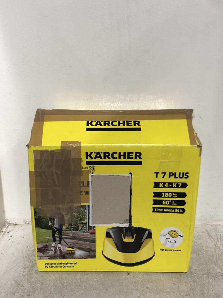 Lot 167  
            Chesterfield SR45 - Parcel Delivery Only 

                
KARCHER T 7 PLUS T-RACER SURFACE CLEANER (LOCATION: G5)