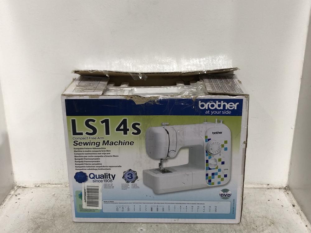 Lot 168  
            Chesterfield SR45 - Parcel Delivery Only 

                
BROTHER AT YOUR SIDE LS14S COMPACT FREE ARM SEWING MACHINE (LOCATION: G5)