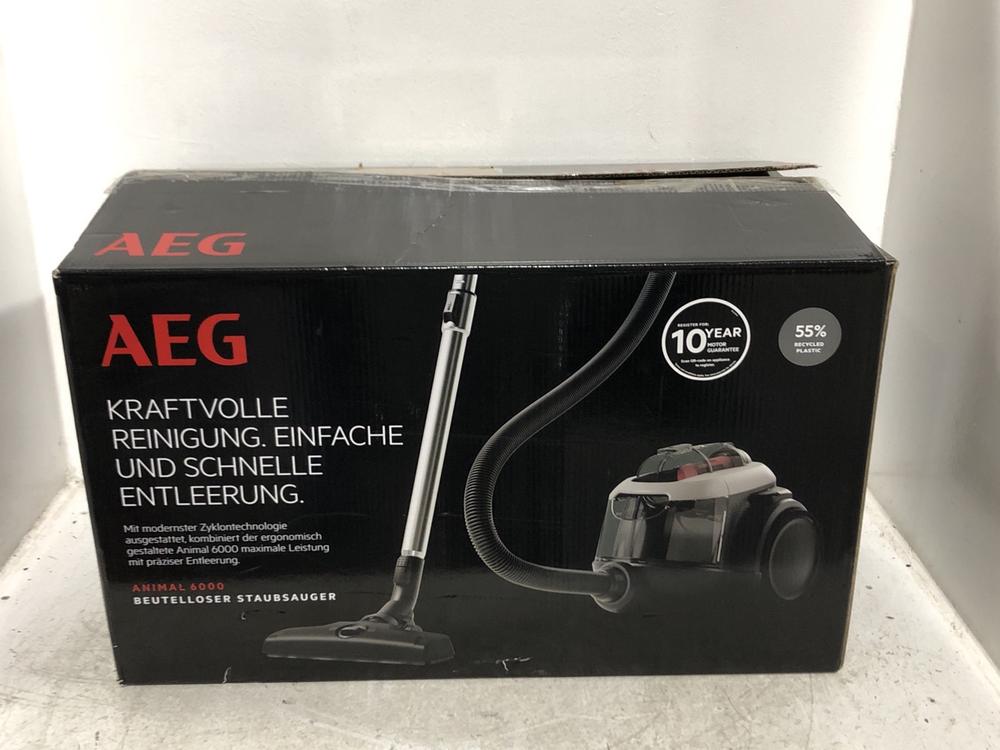 Lot 171  
            Chesterfield SR45 - Parcel Delivery Only 

                
AEG ANIMAL 6000 BAGLESS VACUUM CLEANER (LOCATION: G5)