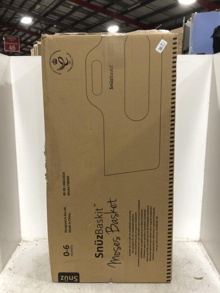 Lot 174  
            Chesterfield SR45 - Parcel Delivery Only 

                
SNUZ BASKET MOSES BASKET 0-6 MONTHS (LOCATION: G5)