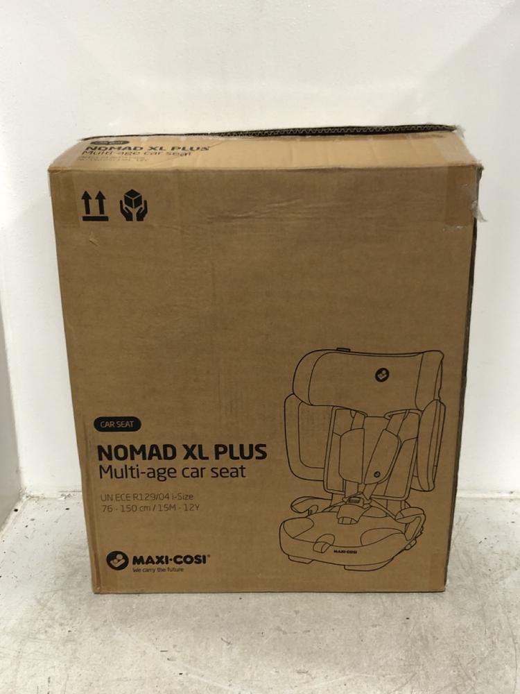 Lot 176  
            Chesterfield SR45 - Parcel Delivery Only 

                
MAXI.COSI NOMAD XL PLUS MULTI-AGE CAR SEAT (LOCATION: G5)