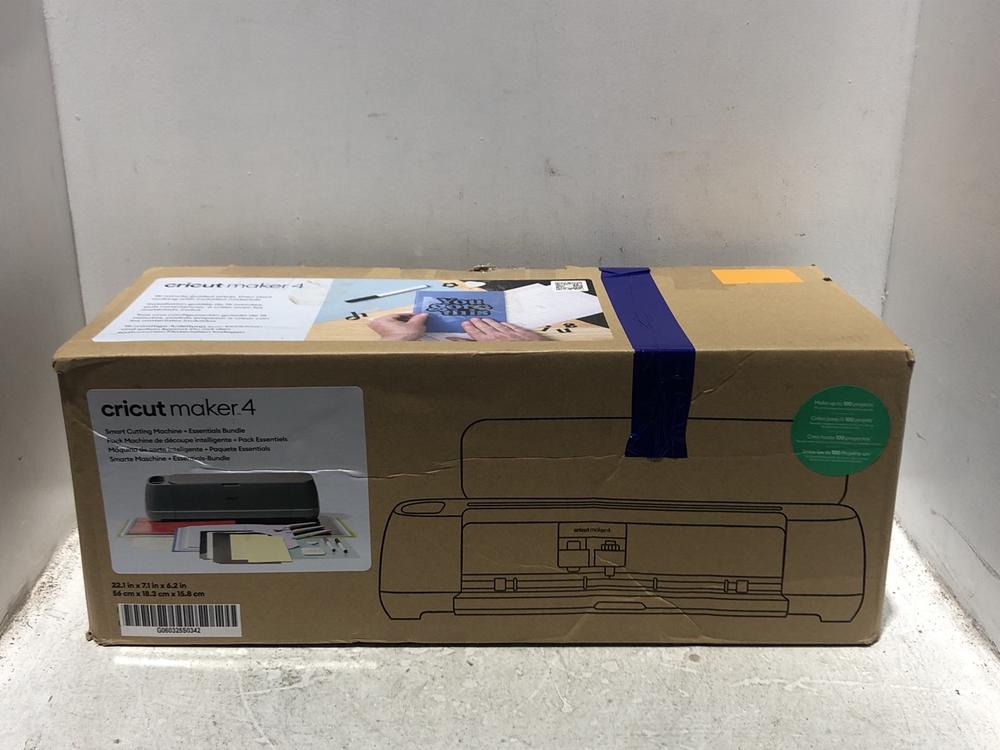 Lot 19  
            Chesterfield SR45 - Parcel Delivery Only 

                
CRICUT MAKER 4 2011290 ORIGINAL RRP £440 (LOCATION: L14)