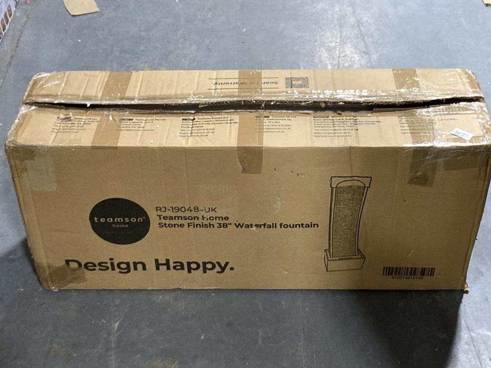 Lot 203  
            Chesterfield SR45 - Parcel Delivery Only 

                
TEAMSON HOME GARDEN WATER FEATURE WITH LED LIGHTS AND PUMP (LOCATION: G6)