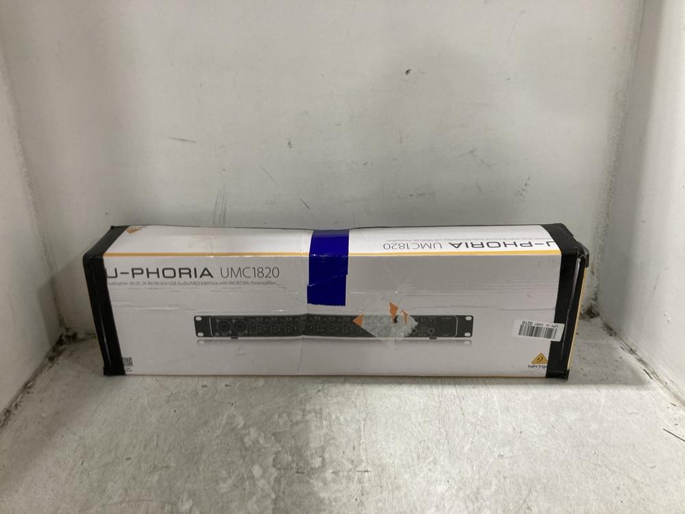 Lot 217  
            Chesterfield SR45 - Parcel Delivery Only 

                
BEHRINGER U-PHORIA UMC1820 (LOCATION: G7)